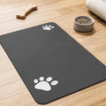Absorbent Pet Feeding Mat for Dogs & Cats – Quick-Dry Food & Water Bowl Placemat with Non-Slip Waterproof Rubber
