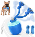 Interactive Automatic Moving Dog Ball with Rope – Rechargeable Rolling Dog Toy for Medium & Large Dogs