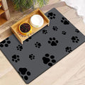 Pet Feeding Mat for Dogs & Cats – Super Absorbent Quick-Dry Food & Water Bowl Placemat with Non-Slip Silicone Backing